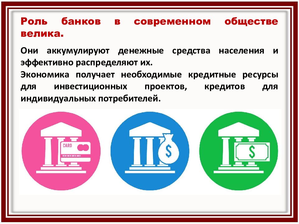Банки и их роль в обществе