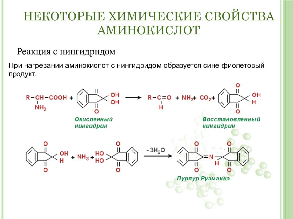 Физические свойства аминокислот презентация