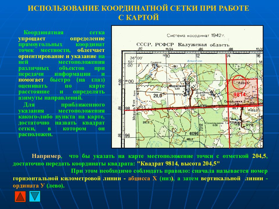 Принцип изображения земной поверхности на плоскости