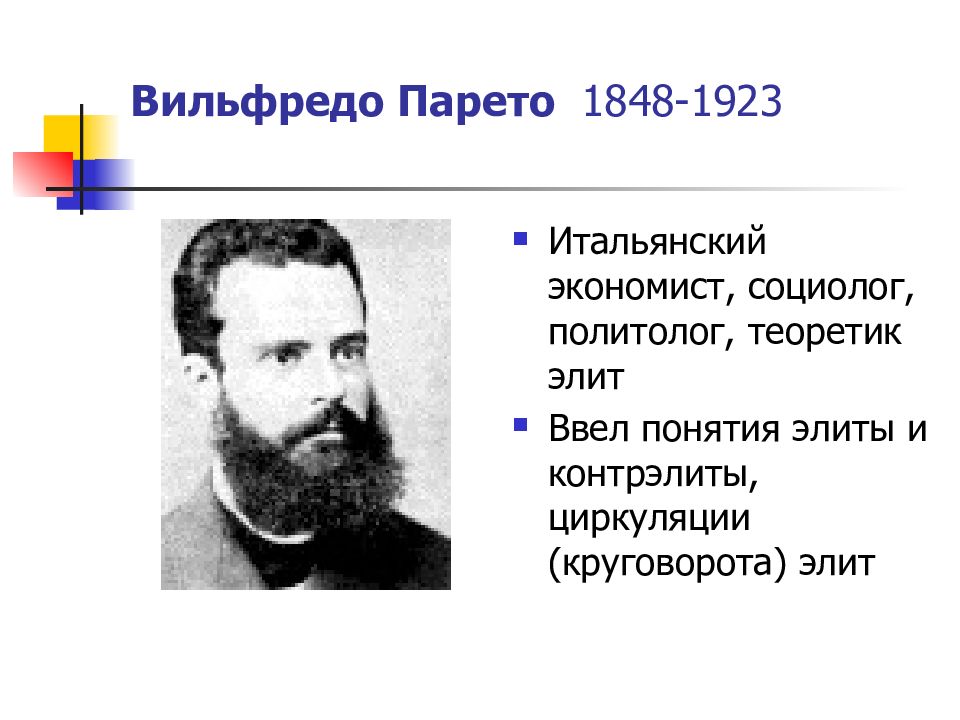 Парето. Вильфредо Парето (1848-1923). Создатель теории Элит Вильфредо Парето. Вильфредо Парето элита. Вильфредо Парето презентация.