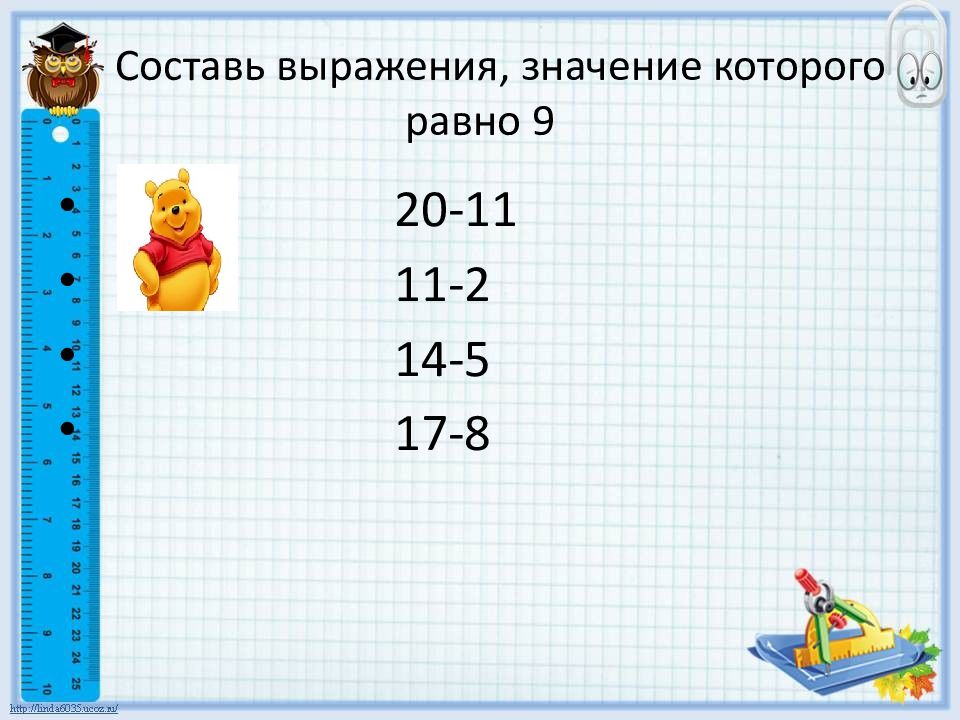 Значение выражения 5 1 равно. Математические выражения 2 класс УМК. Составить выражение. Составление выражений 2 класс. Составь два выражения значение которых равно 20.