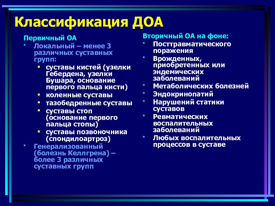 Первичная классификация. Классификация остеоартроза первичный вторичный. Деформирующий остеоартроз классификация. Классификация деформирующего остеоартроза. Деформирующий остеоартрит классификация.