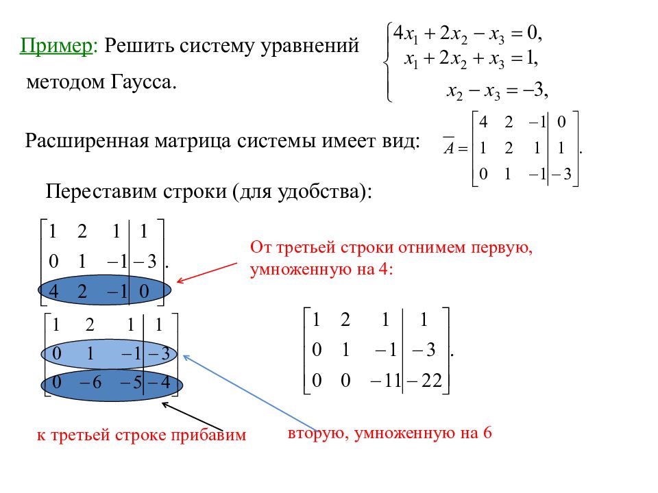 Решение гаусса. Метод Гаусса для решения систем линейных уравнений. Метод Гаусса матрицы система уравнений. Решение системных уравнений методом Гаусса. Решить систему уравнений матрицы методом Гаусса.