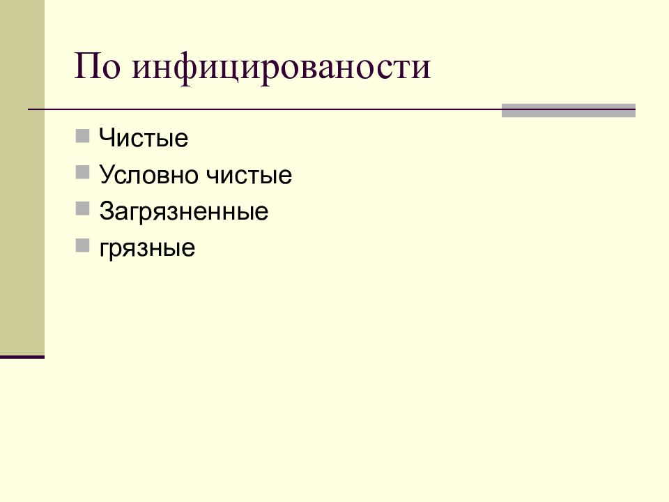 Условно чистый. Рана чистая условно чистая загрязненная.