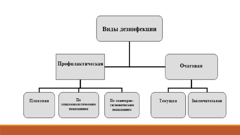 Виды очаговой дезинфекции.