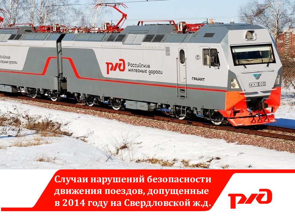 Случаи нарушений безопасности движения поездов, допущенные в 2014 году на