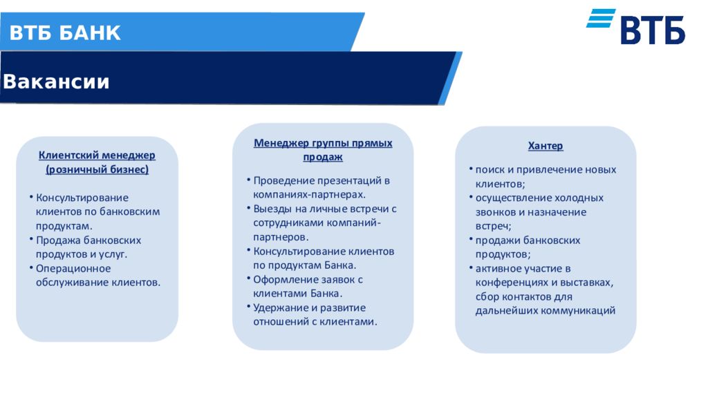 Презентация на тему втб банк