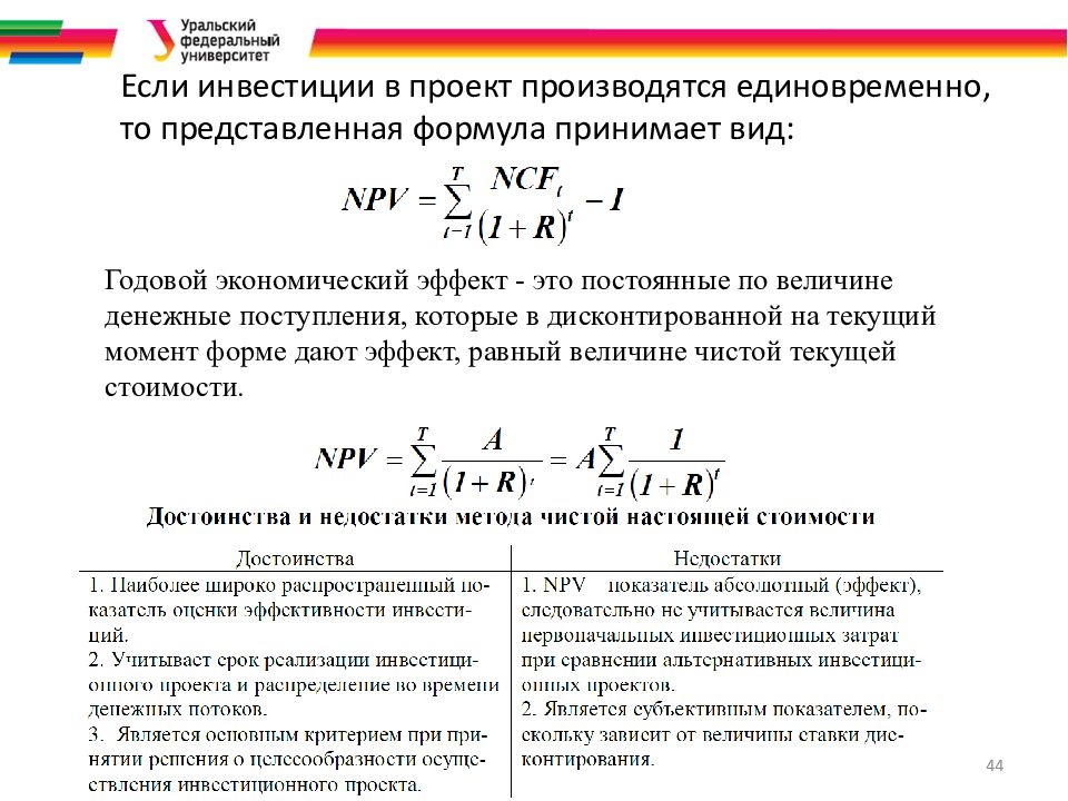 Оценка экономической эффективности инновационного проекта