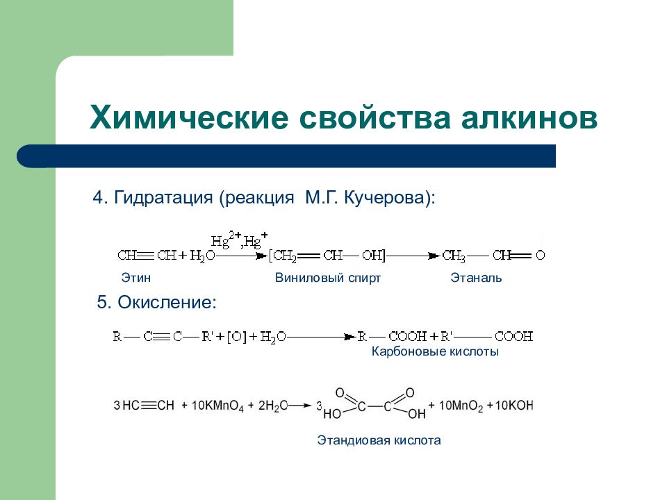 Гидратация этанали. Химические свойства алкинов галогенирование. Химия окисление алкинов реакция. Реакция присоединения алкинов формула. Реакция взаимодействия воды и алкинов.