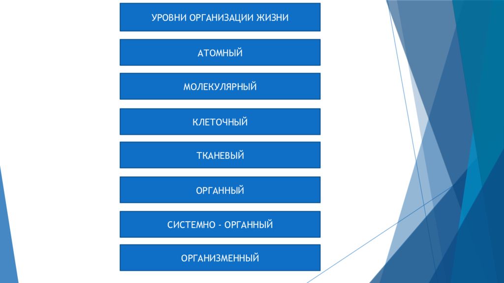 Минимальным уровнем организации жизни