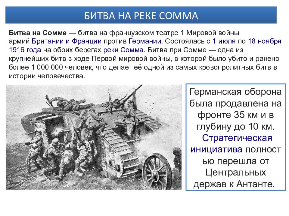 Первая мировая война презентация 9 класс