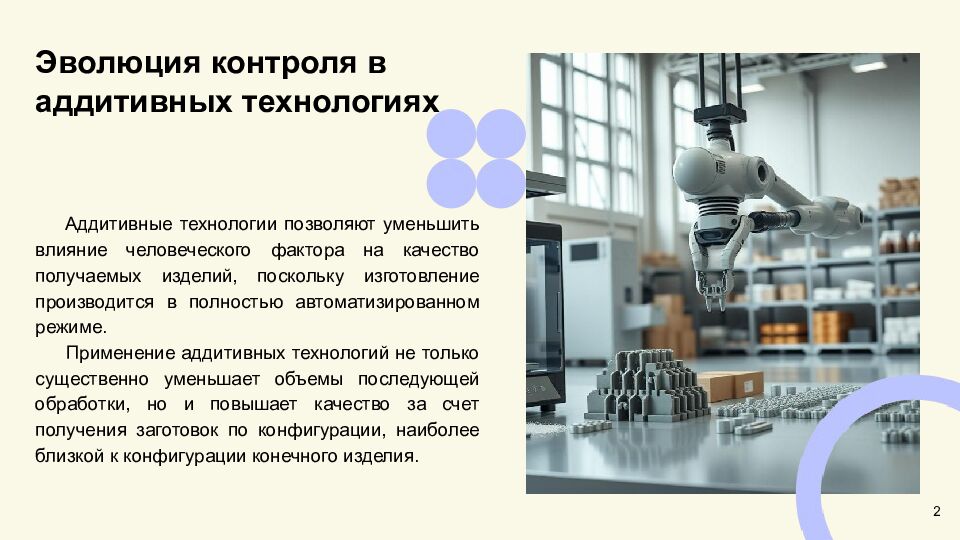 Задачи контроля изделий аддитивного производства