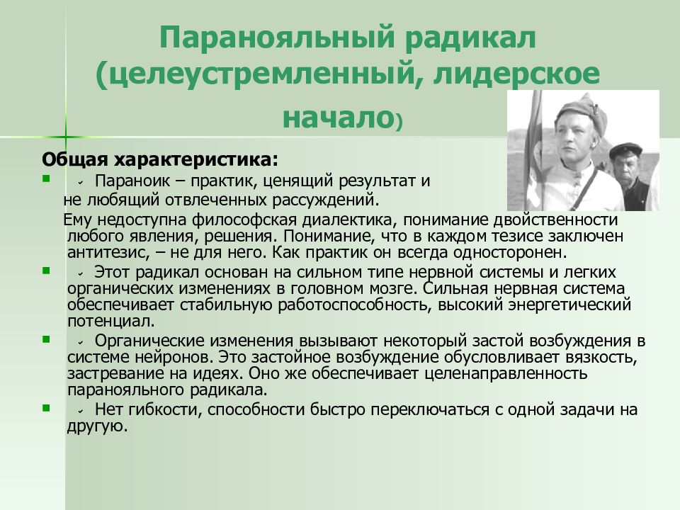 7 радикалов пономаренко. Методика 7 радикалов. Лидеры радикалов.