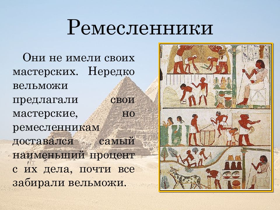 Схема показывающая состав египетского общества