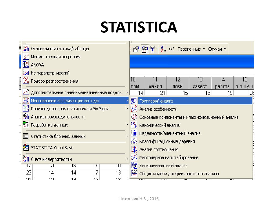 STATISTICA