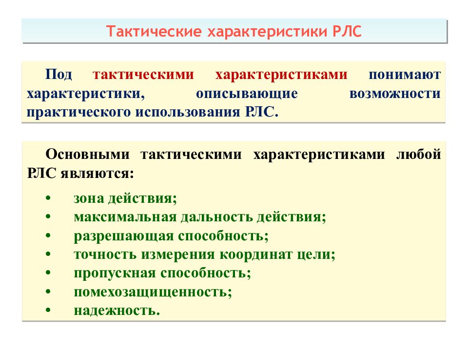 Теоретические основы радиолокации Тема 1 : Принципы построения системы ПРН