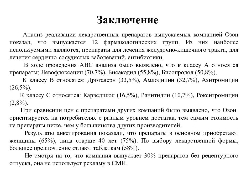 Образец вывода. Заключение анализа заключение. Актуальность темы лекарственных препаратов. Заключение ВКР. Выводы в заключении ВКР.