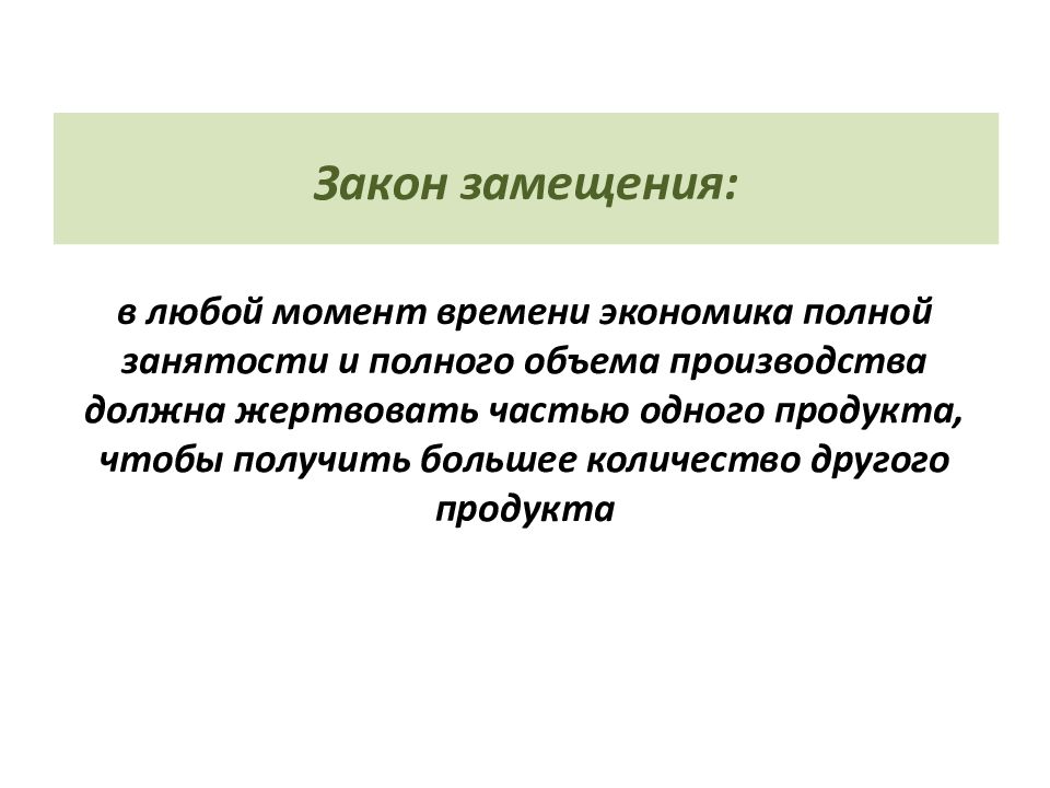 Закон говори. Закон замещения. Закон замещения в экономике. Закон замещения в экономике кратко. Закон замещения пример.