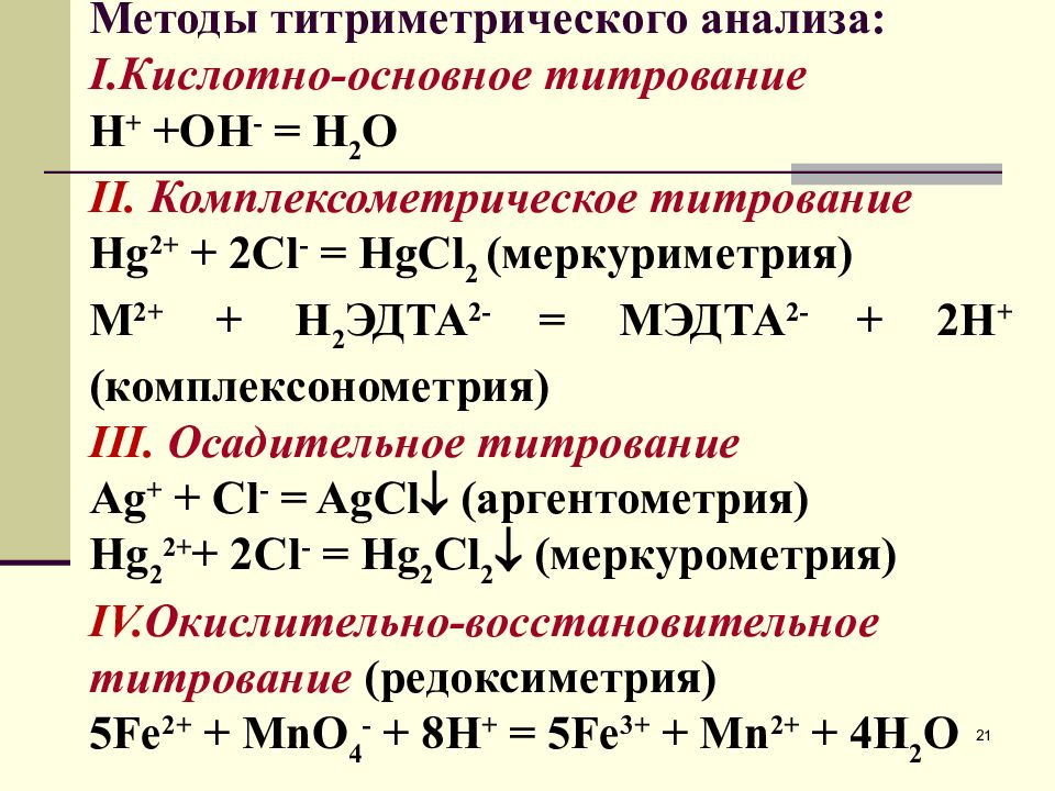 Презентация количественный анализ