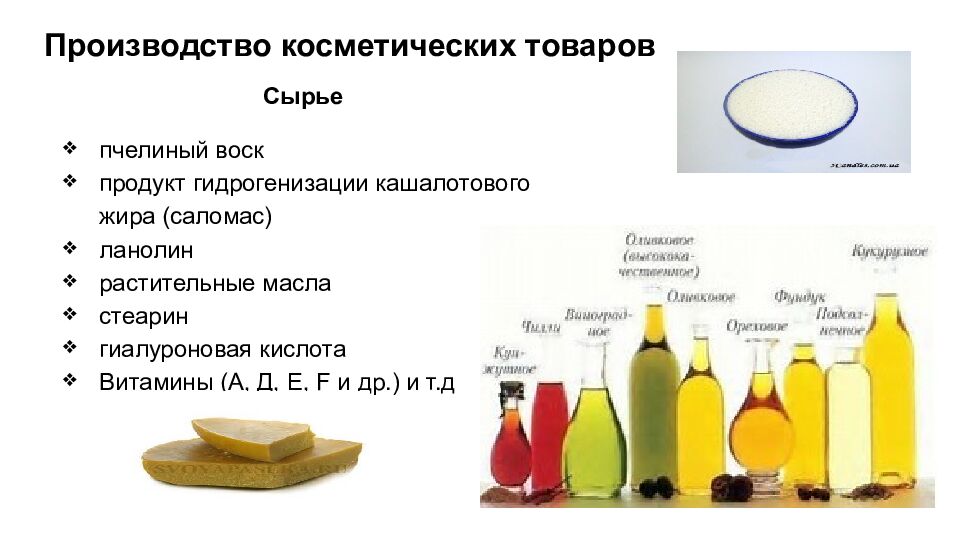 Производство косметических товаров