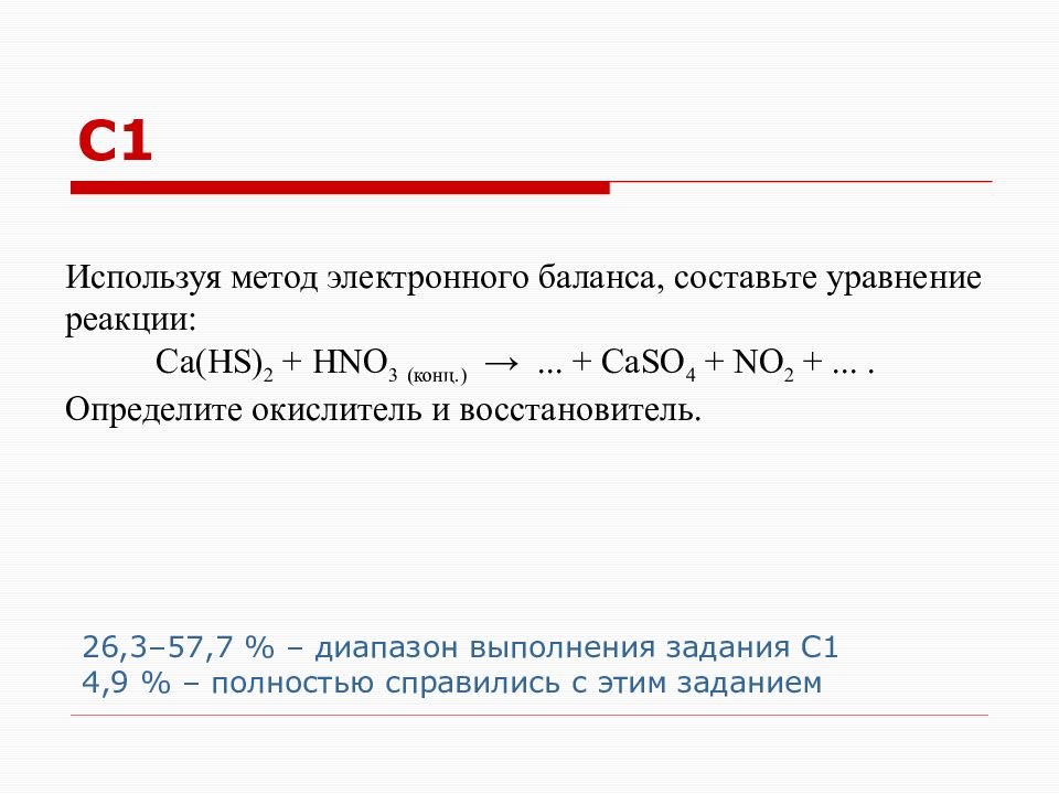 Ca hs 2. Используя метод электронного баланса составьте уравнение реакции. Метод электронного баланса задания. Cu+hno3 конц метод электронного баланса.