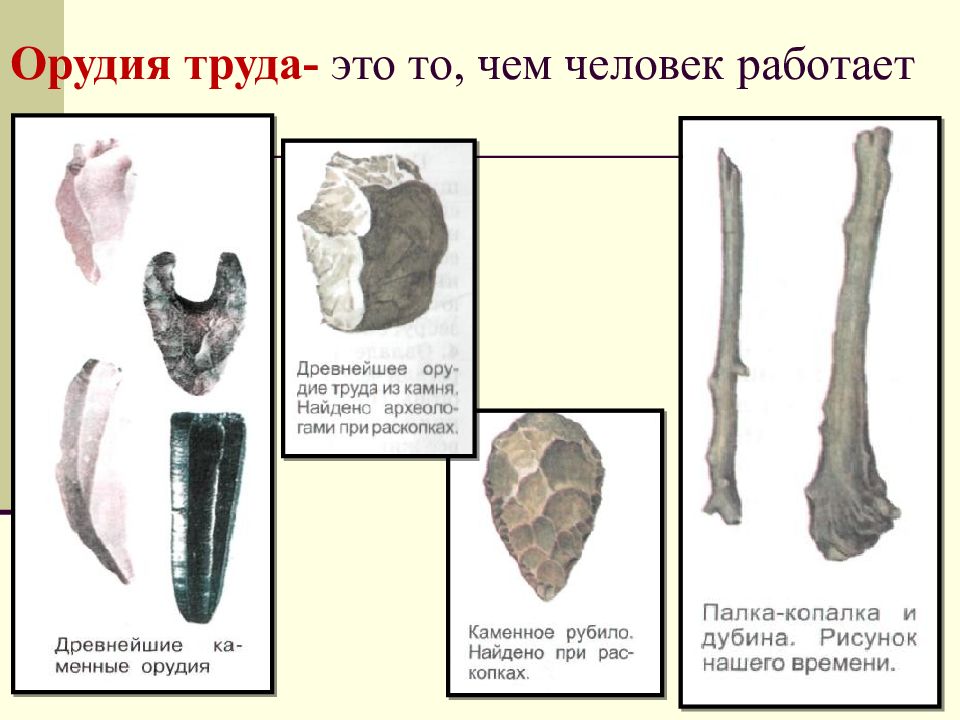 Орудия труда древних людей презентация