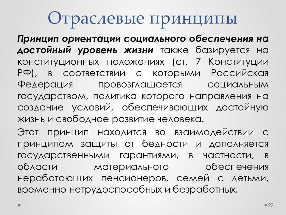 Принцип правового социального обеспечения. Ориентация социального обеспечения на достойный уровень жизни. Межотраслевые принципы социального обеспечения. Отраслевые принципы социального. Отраслевые принципы социального обеспечения.