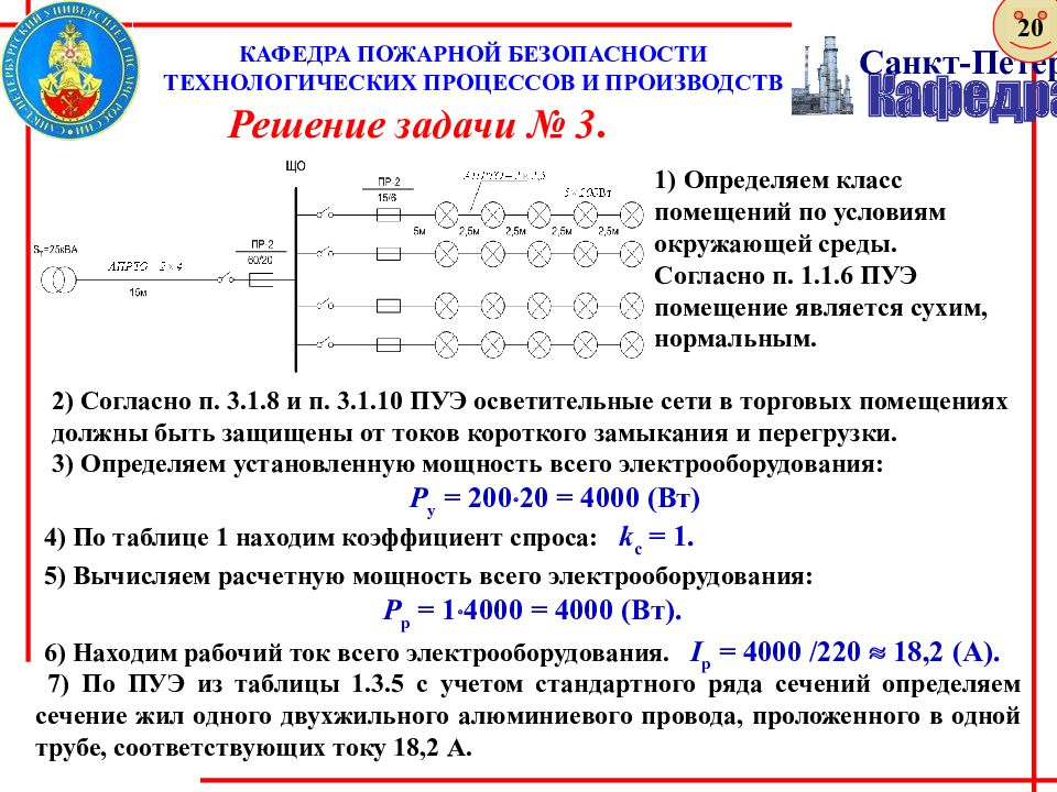 Расчет осветительной сети. Расчетный ток линии освещения. Расчет линии освещения.