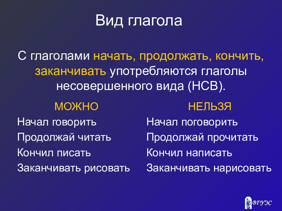 Морфологические нормы употребления глаголов презентация