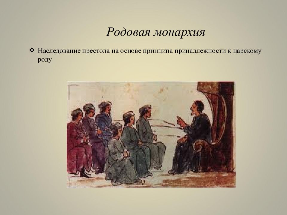 Наследование престола. Родовая монархия. Родовая наследственность монархии. Родовые монархии примеры. Родовая монархия картинки для презентации.