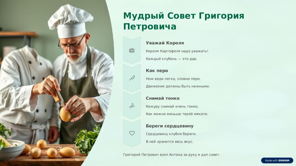 Сказка про Картофельного Короля и Умелые Руки В далёком кулинарном королевстве