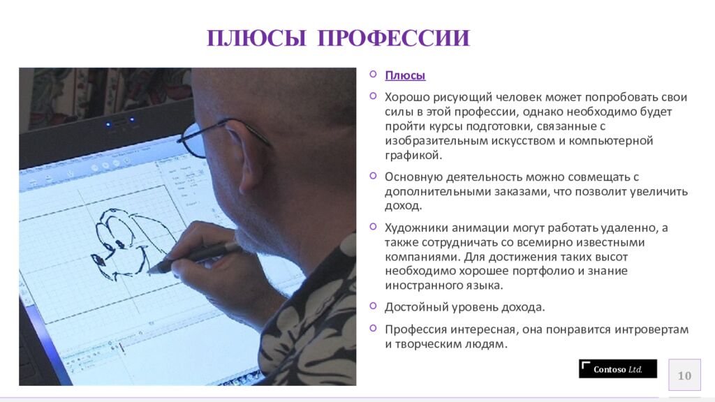 ПЛЮСЫ ПРОФЕССИИ