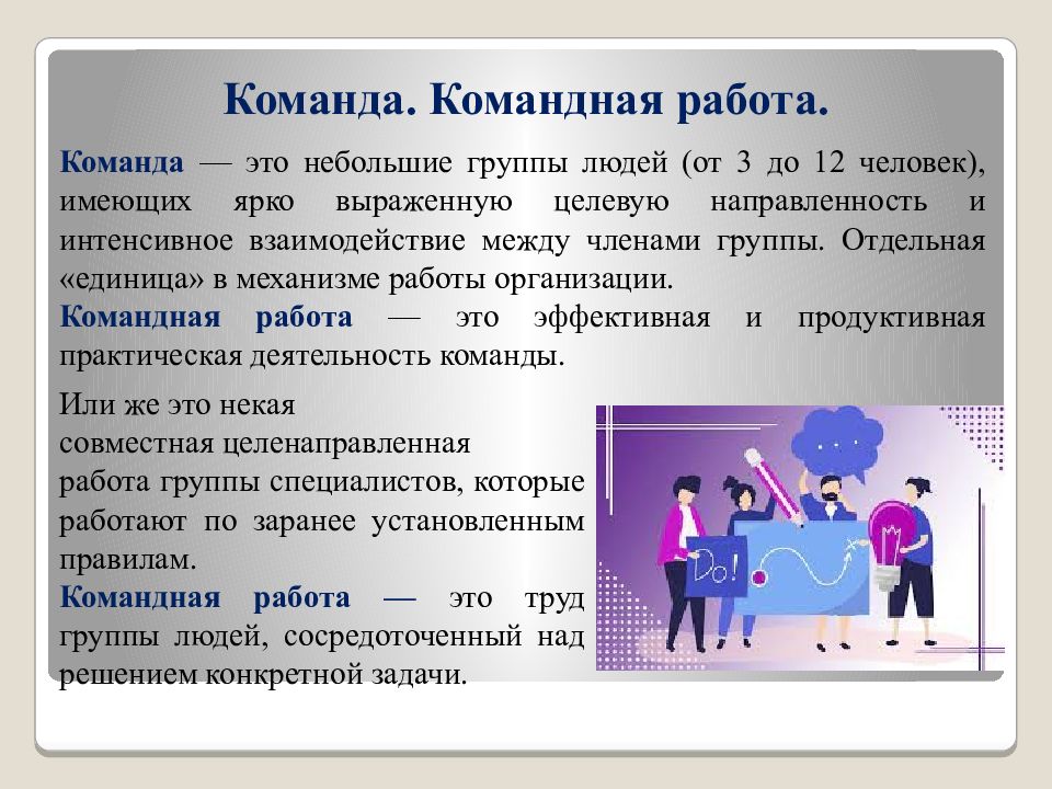 инструкция работы в группе