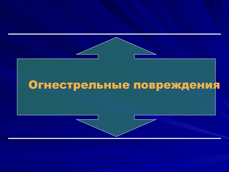 Огнестрельные повреждения