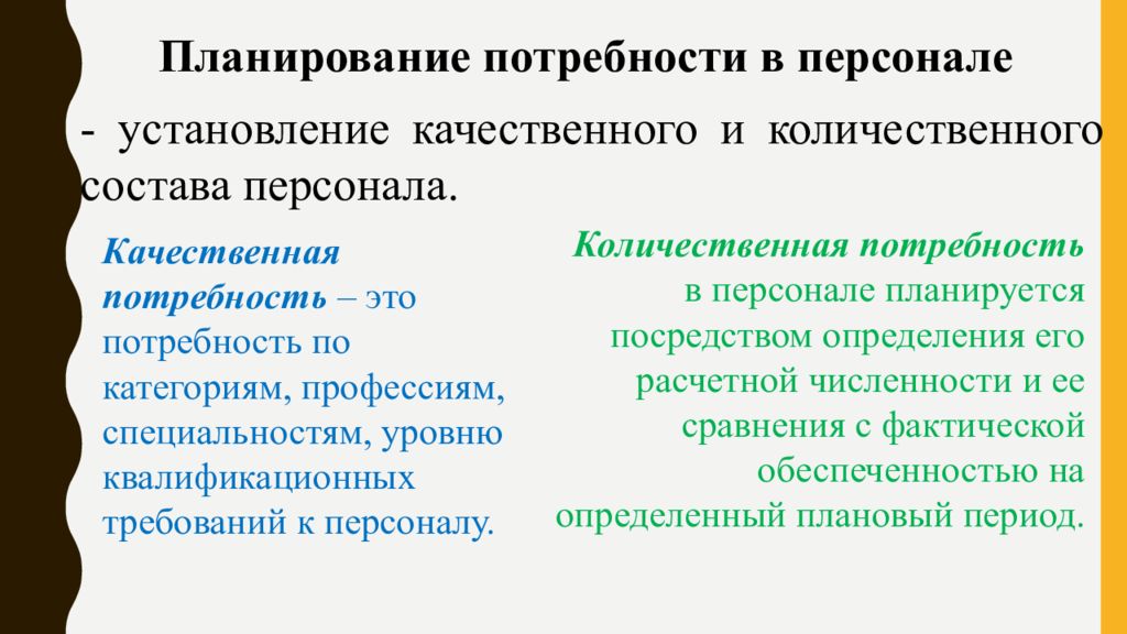 Презентация планирование и прогнозирование потребности в персонале