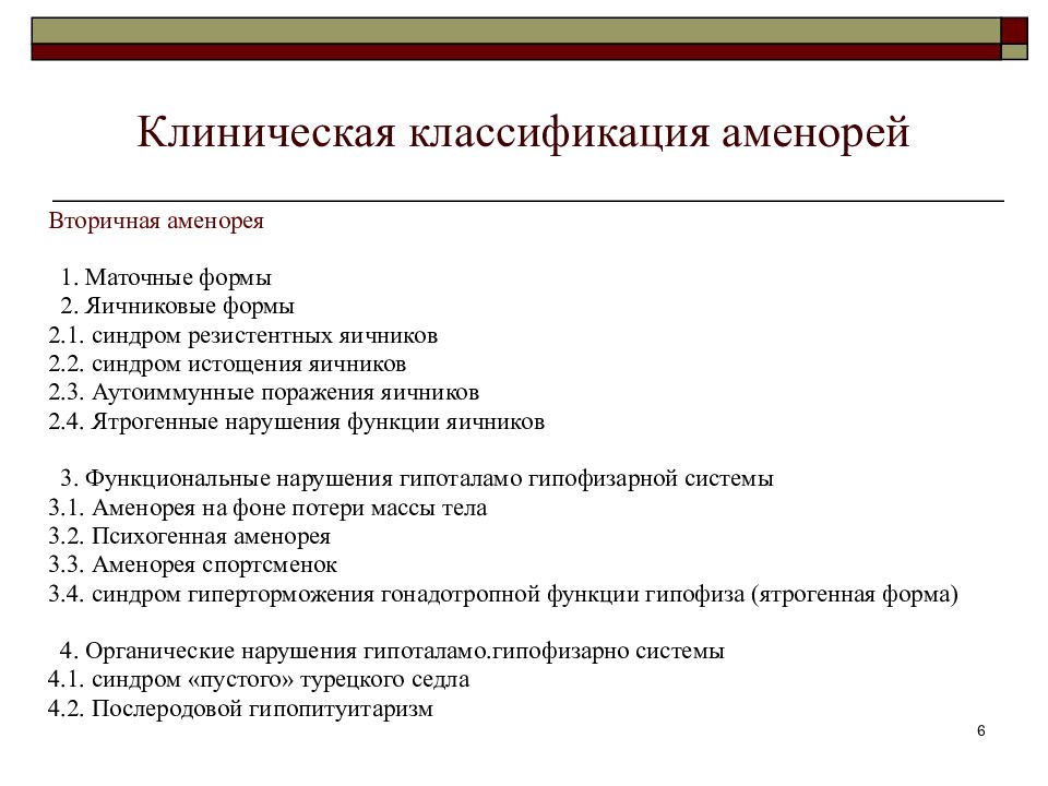 Классификация клиническая картина. Классификация аменореи клинические рекомендации. Аменорея классификация. Вторичная аменорея клинические рекомендации. Классификация вторичной аменореи.