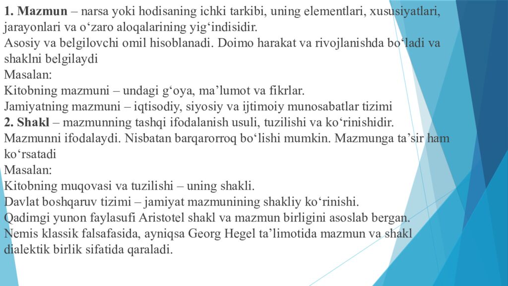 Mavzu : RIVOJLANISH FALSAFASI reja 1. Rivojlanish, tarakkiyotning