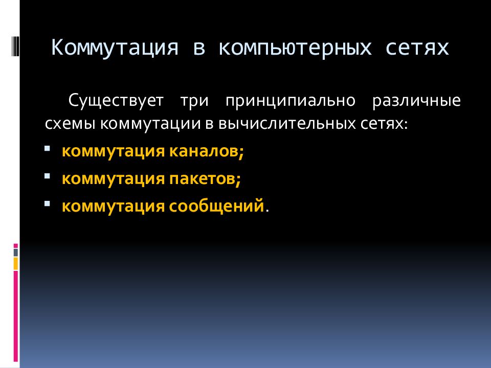 Способы передачи данных презентация