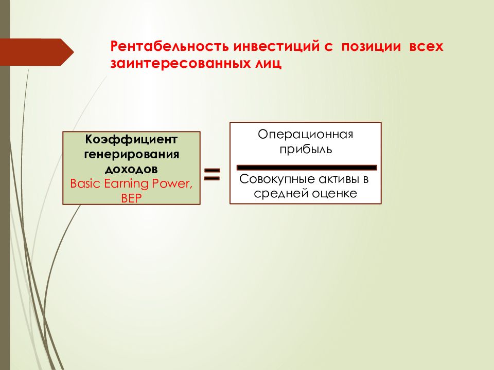 Совокупные активы. Коэффициент генерирования доходов. Рентабельность инвестиционного капитала. Активы в средней оценке. Коэффициент генерирования доходов (вер).