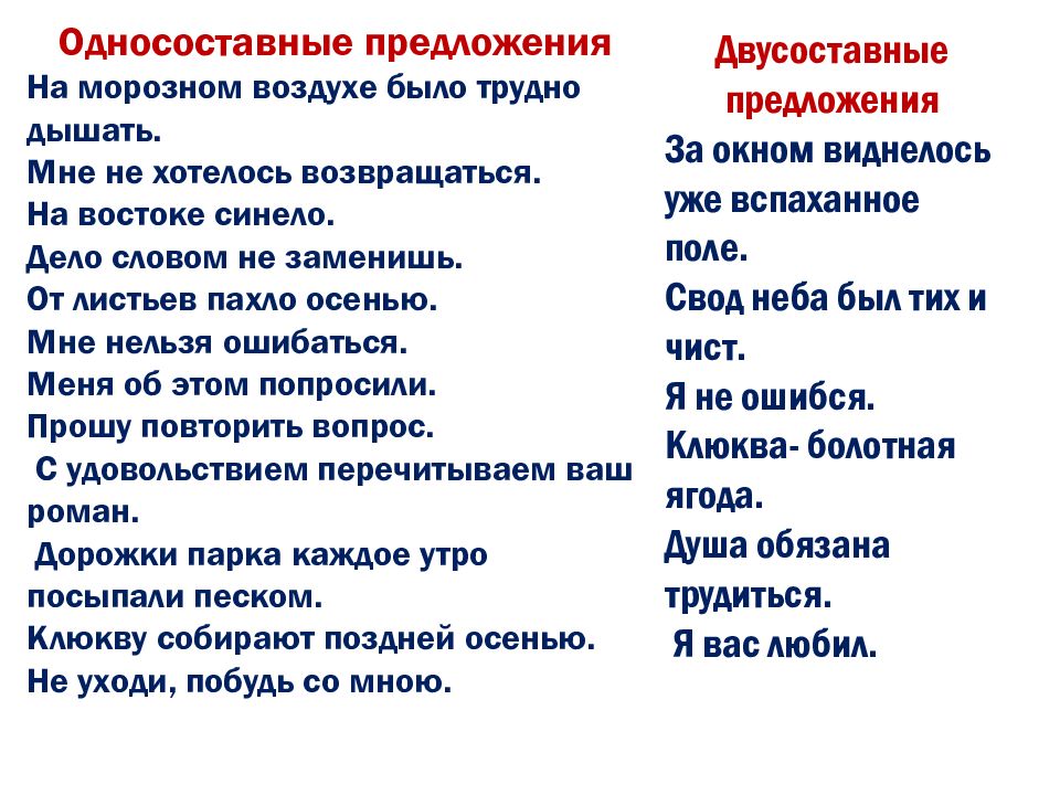 Холодно какое предложение. Односоставные слова. Типы односоставных предложений таблица с примерами. Односоставные предложения на тему хорошие манеры. Предложение со словом морозный.