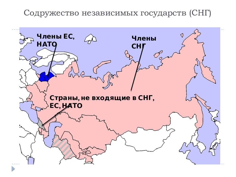 Страны ближнего зарубежья карта