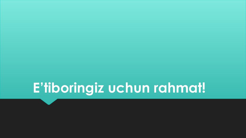 Disaxaridlarning siklotautoizomeriyasi E’tiboringiz uchun rahmat !