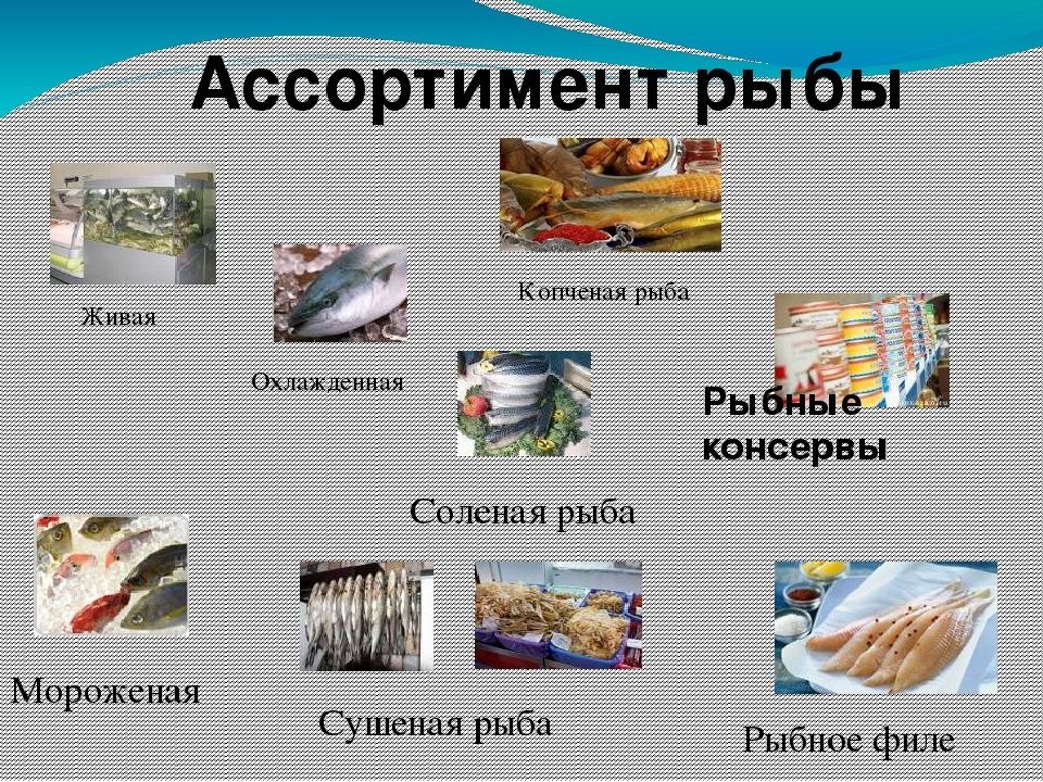 Группы соленой рыбы