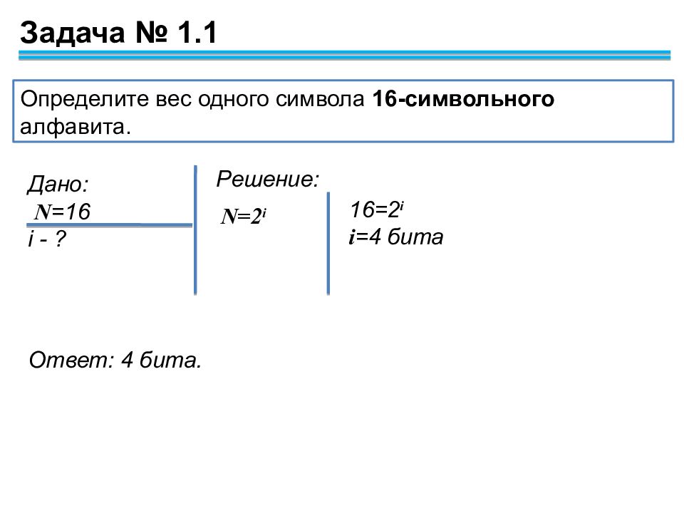 Измерение информации 7 класс задачи. 16 Символьный. Определите вес одного символа 8 символьного алфавита. Определите вес одного символа 256-символьного алфавита.