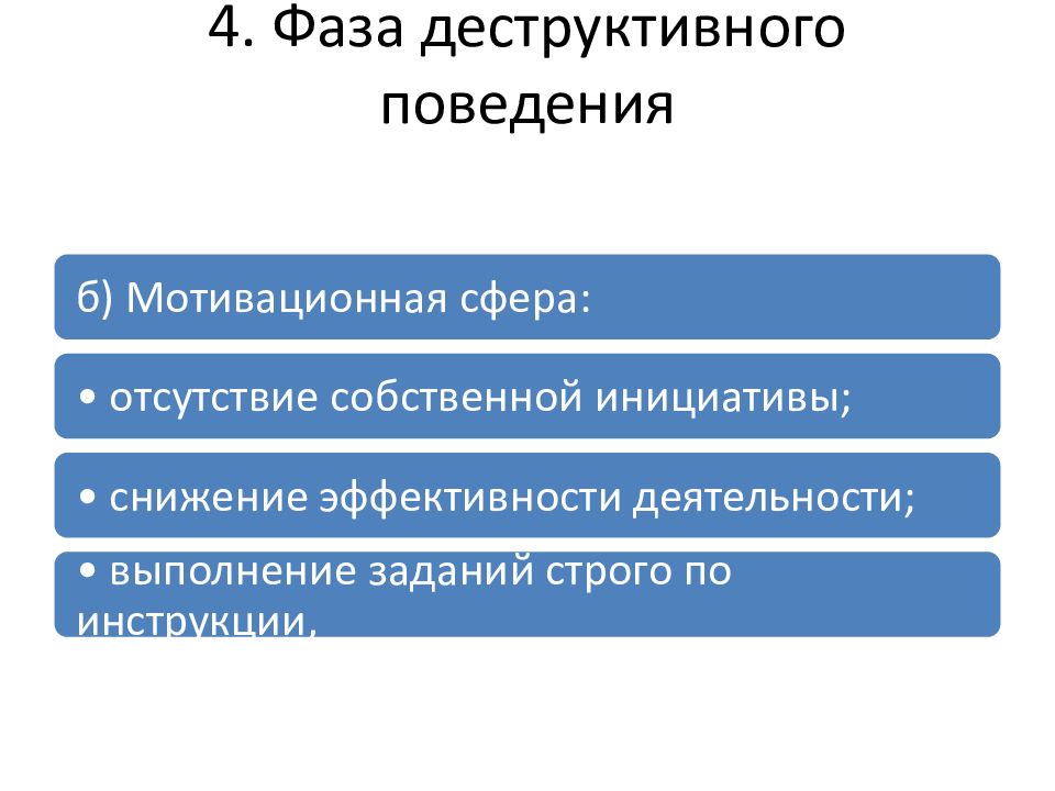 Отсутствие сферы. Деструктивная кома. Деструктивного активного поведения, снижающего результативность. Мотивационная сфера судьи.