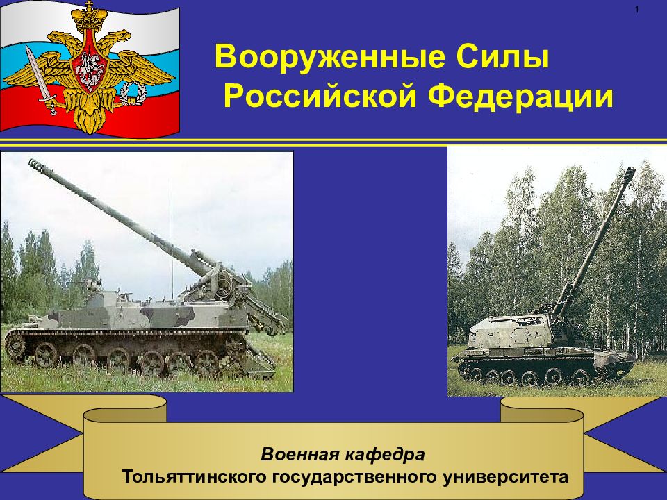 1 Военная кафедра Тольяттинского государственного университета Вооруженные
