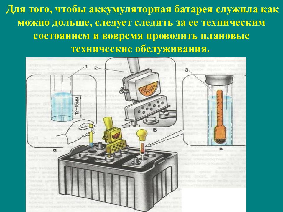 Техническое обслуживание акб презентация