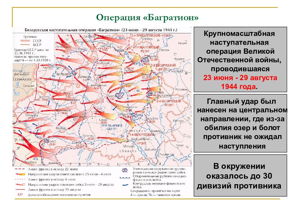 Какие операции были в 1944. Белорусская операция Багратион. Белорусская операция 1944 Багратион. Белорусская операция 1944 года карта. Операция Багратион 1944 года карта.