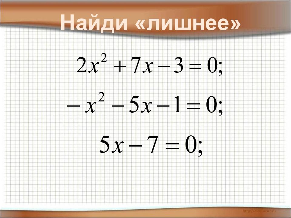 Разложение квадратного трехчлена на множители 8 класс презентация