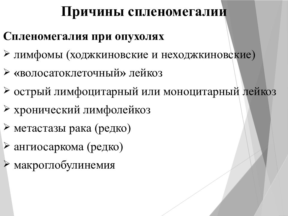 Гепатолиенальный синдром презентация